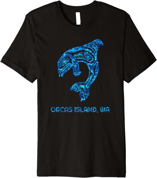 Orcas Island Washington Native American Orca Killer Whale Premium T-Shirt