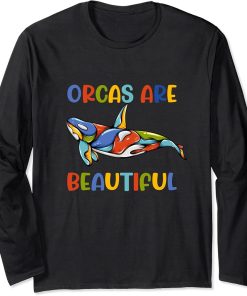 Colorful Orca Orca Baby Long Sleeve T-Shirt