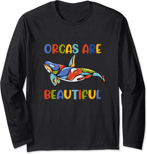 Colorful Orca Orca Baby Long Sleeve T-Shirt